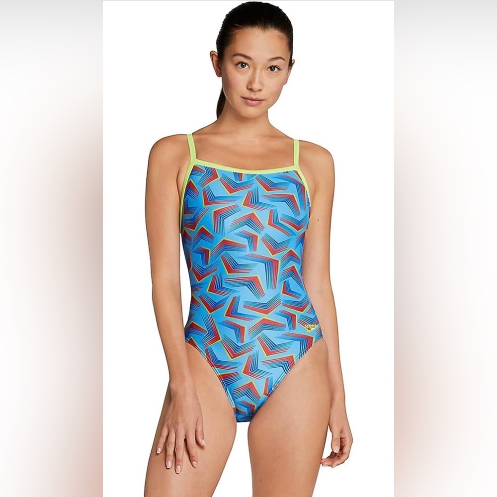 NWT Speedo Women’s Play The Angles Pro LT Flyback Pop Blue varied sizes